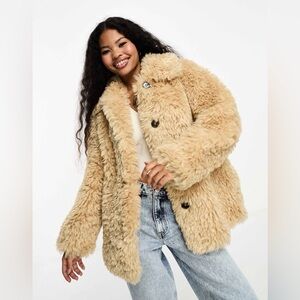 ASOS faux sheepskin coat